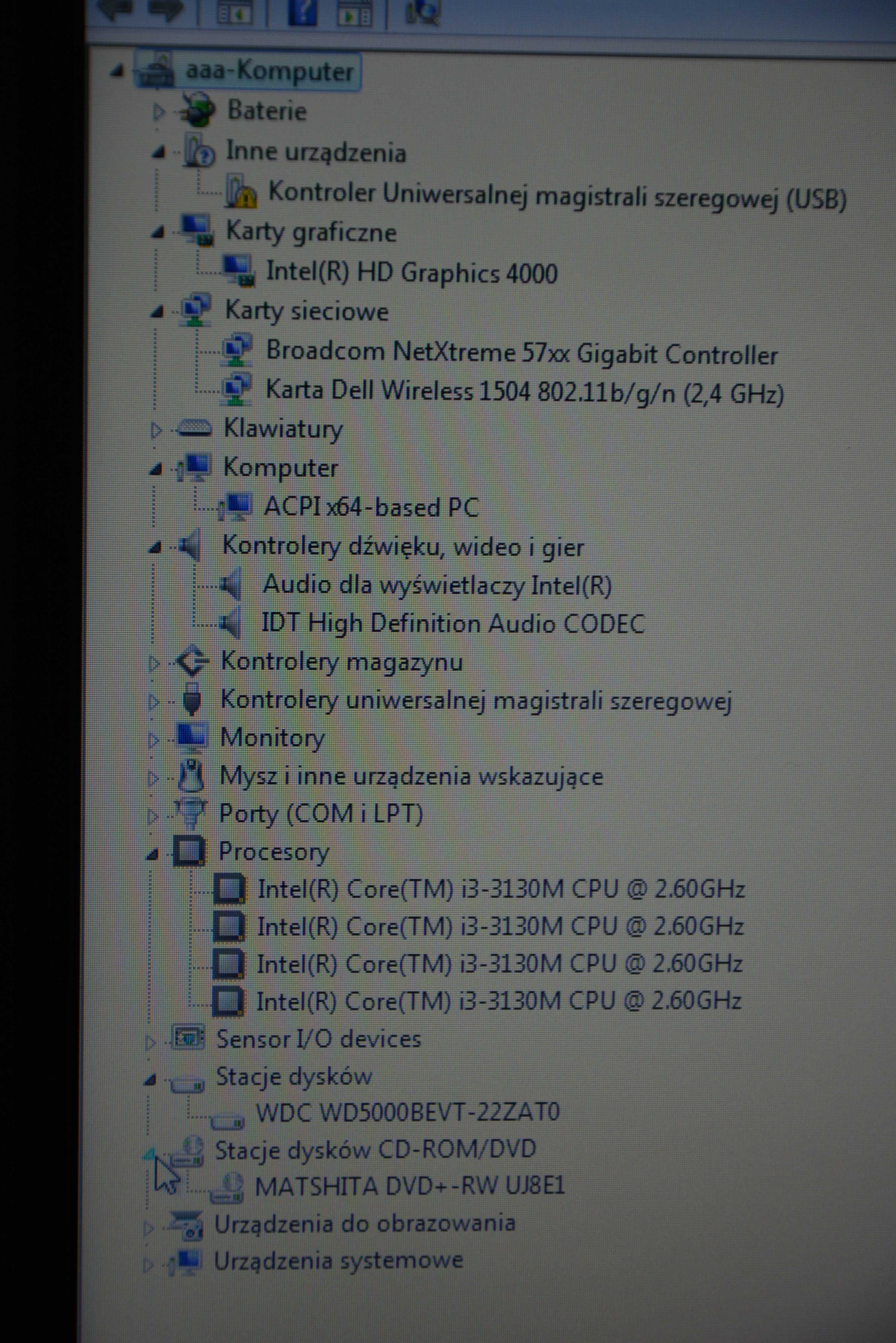 Laptop DELL LATITUDE E5530 i3/6GB/500GB