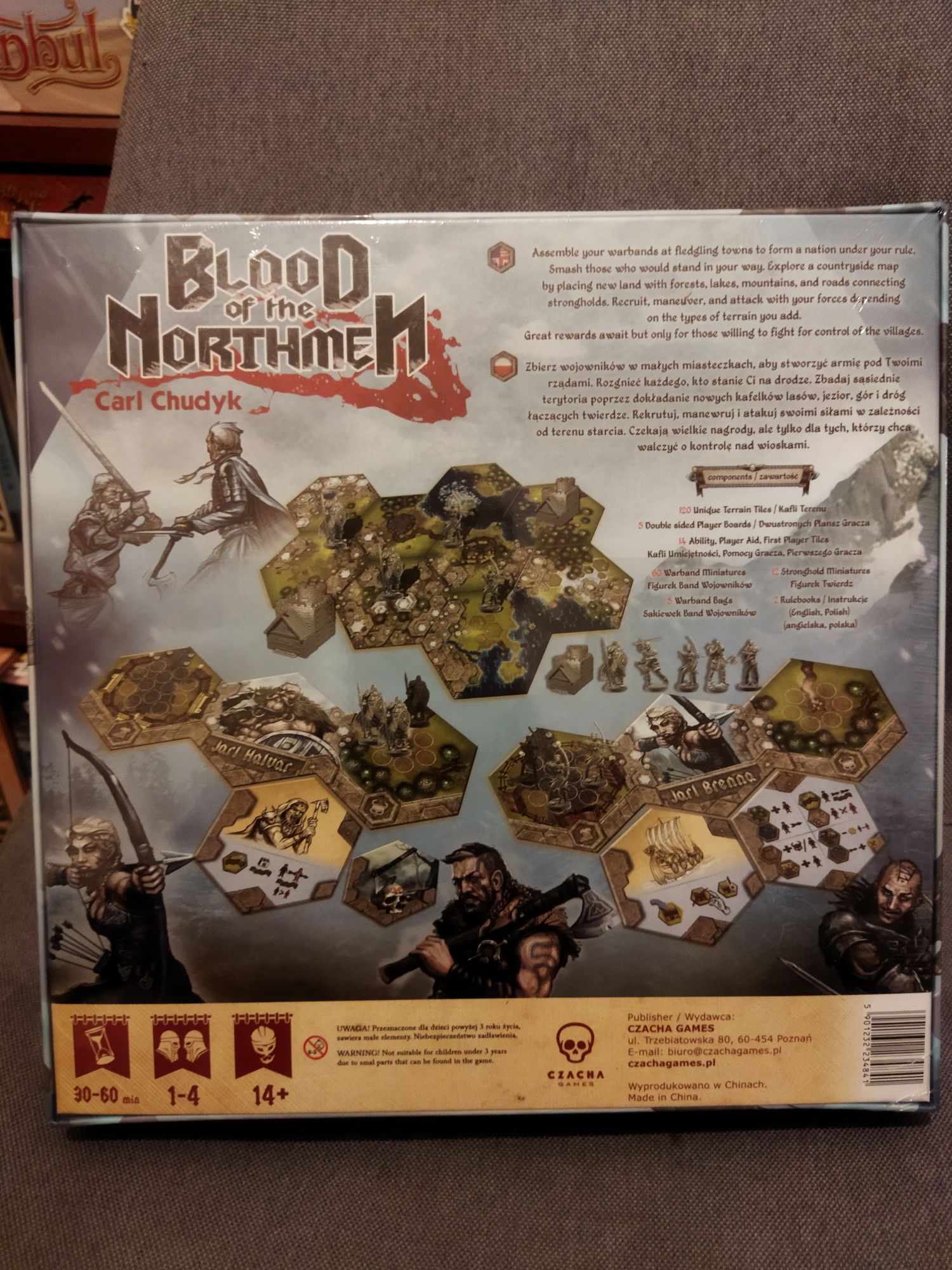 Gra planszowa Blood of the Northmen z dodatkiem wersja kickstarter