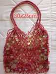 Saco shopper lantejoulas, 30x25cm