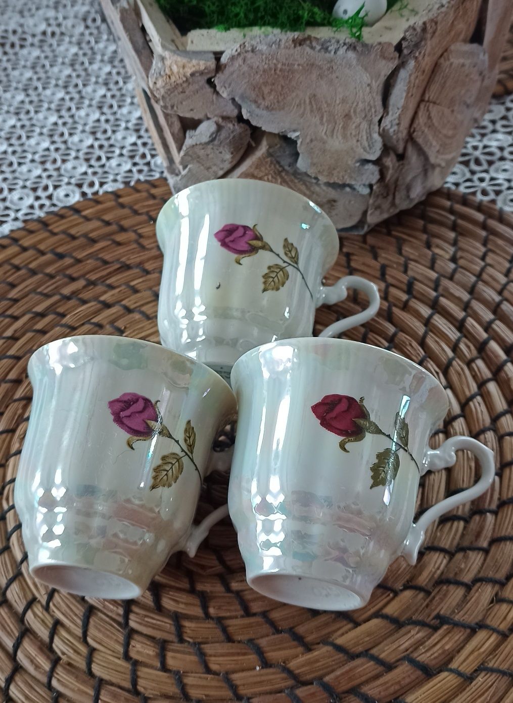 Vintage filiżanki porcelanowe ,, Wałbrzych"