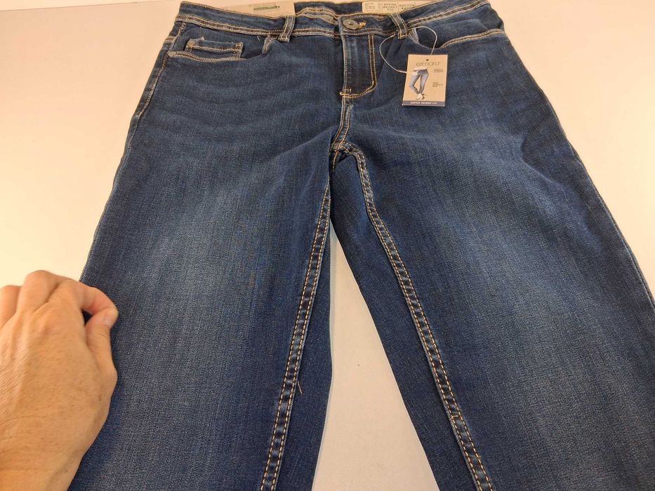 A108 Jeansy Damskie Esmara Super Skinny Fit Rozmiar S 38 Granatowe