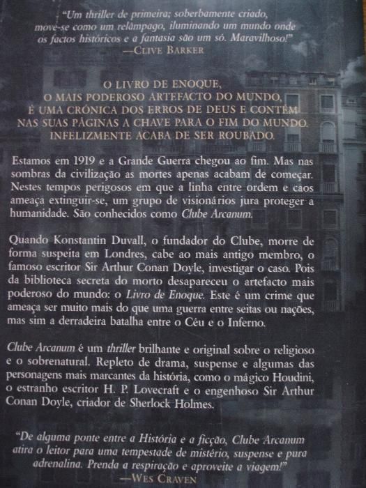 Livro "O Clube Arcanum" de THOMAS WHEELER