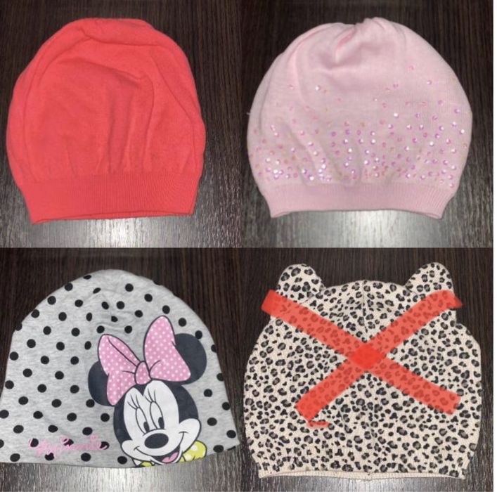 Шапки теплые и тонкие от 6 до 13 лет , лыжные перчатки “next” на 11-13