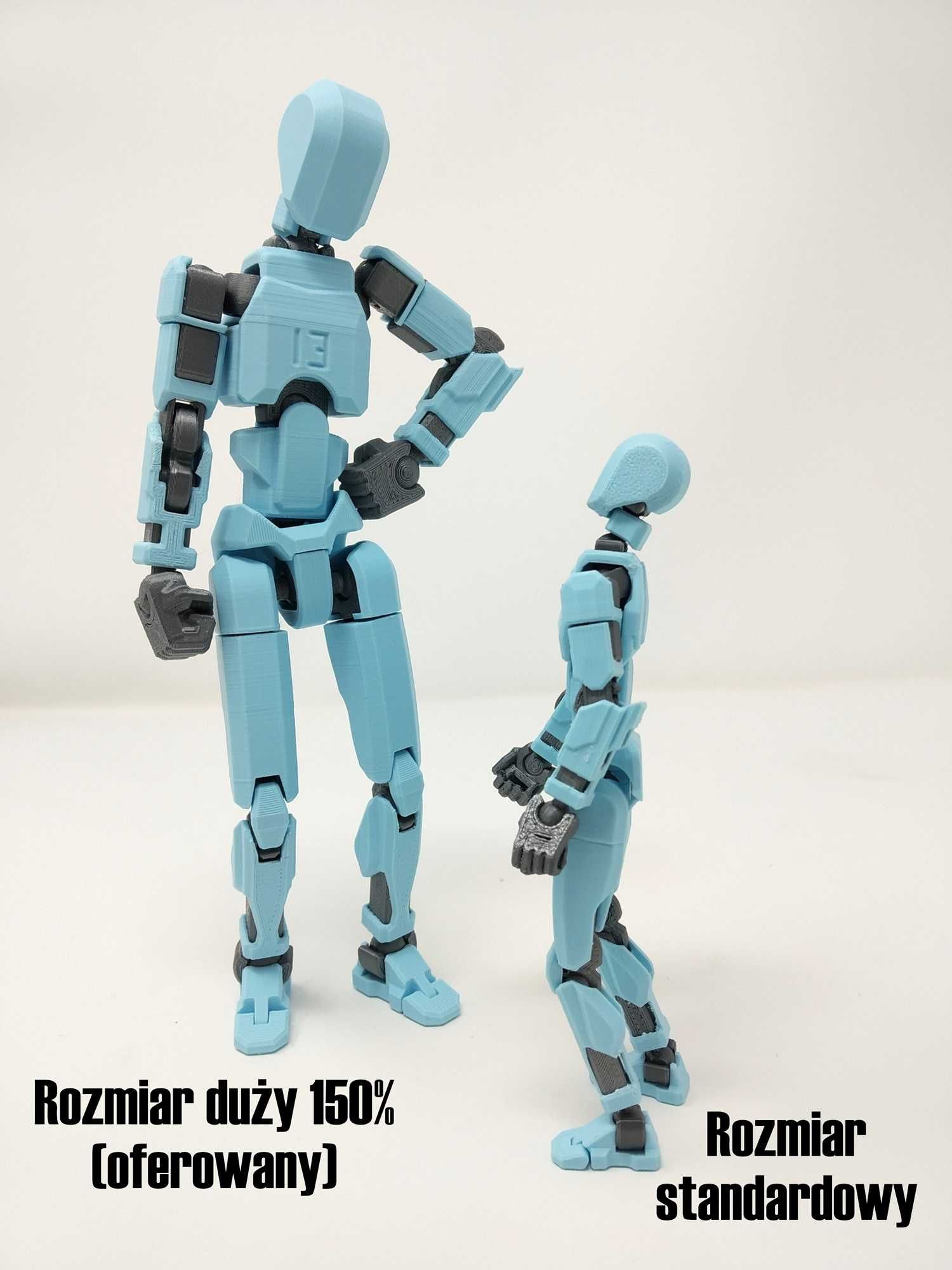 Zabawka robot Legenda ruchomy duży 20cm NIEBIESKI - złożony, 1 szt.