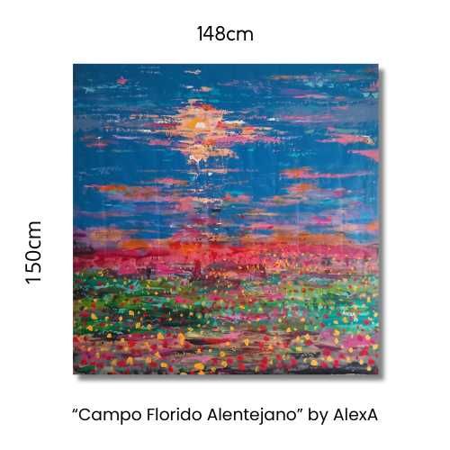 Quadro abstrato grande dimensão, 154x154cm by AlexA