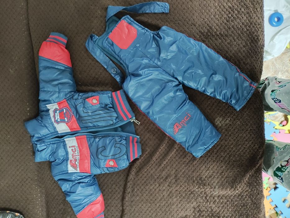 Дитячий зимовий костюм (комбінезон та куртка) на вік до 1 року
