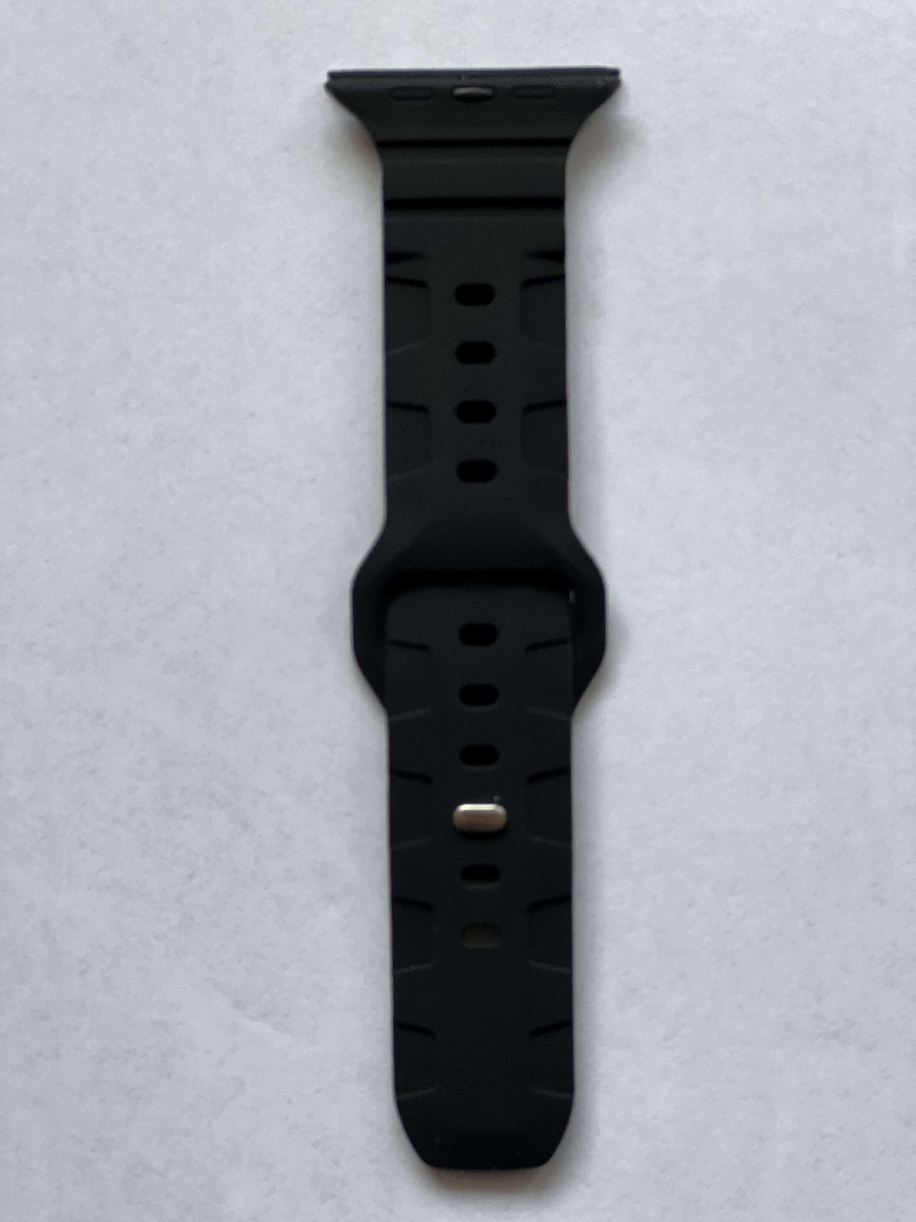Paski pasek Apple Watch - 42mm 44mm 45mm - ciemny zielony, czarny