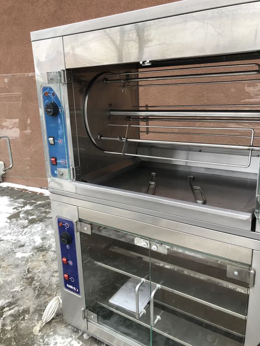 Гриль Для Кур+Теплова Вітрина Кий-В ГК-9 Курей