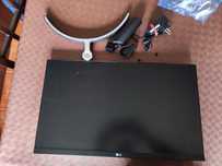 Monitor LG 24" 24MK600m-B Suporte placa base fonte de alimentação