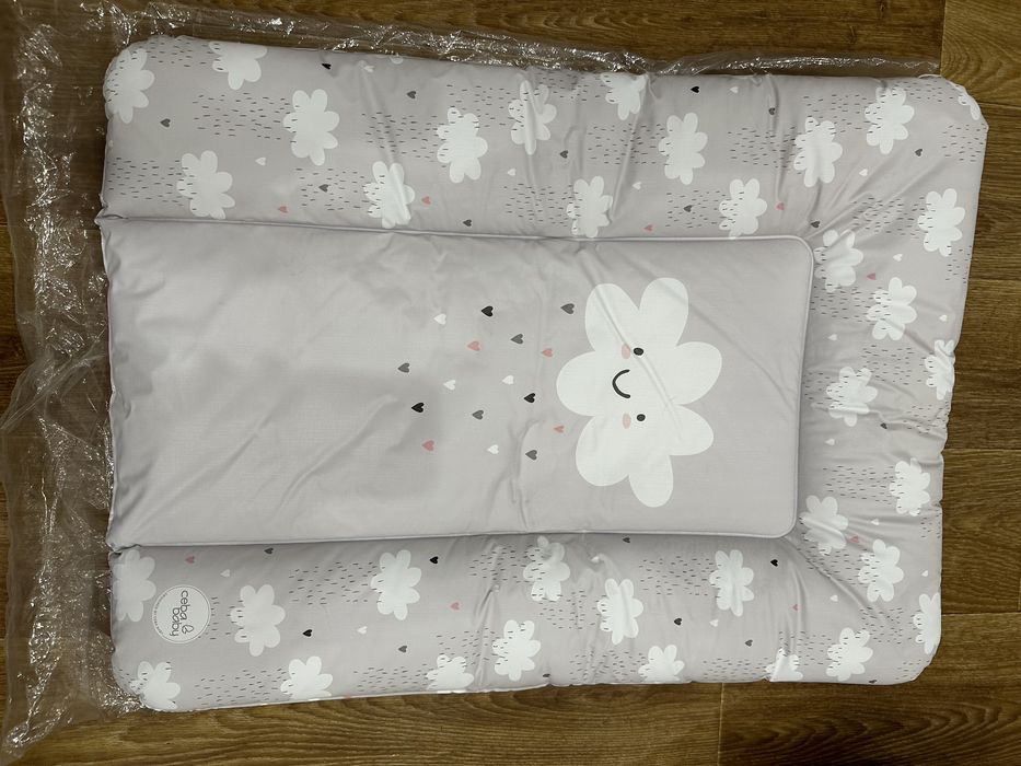 Пеленальный матрасик комод непромокаючий Ceba baby 70х50 сірий