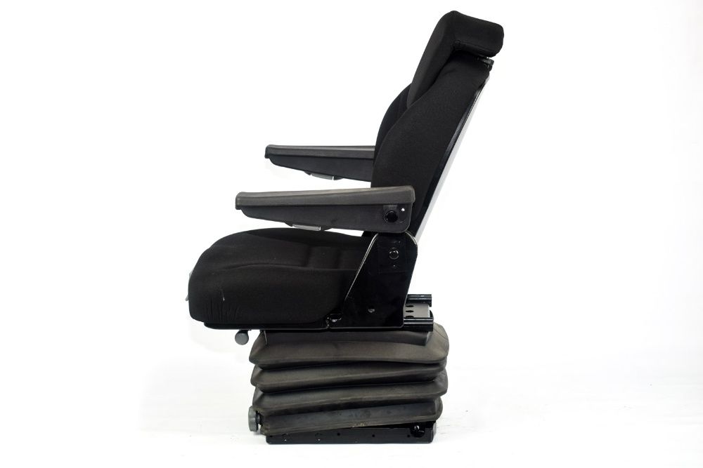 Fotel siedzenie ciągnikowe komfortowe materiałowe + podłokietnik +