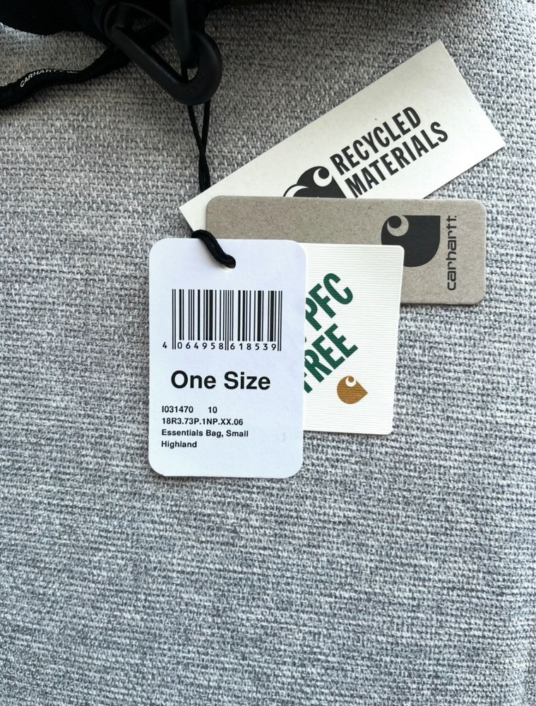 Оригінал Carhartt WIP Essentials Bag Сумка Нова Чоловіча Мессенджер