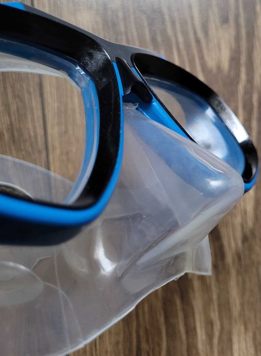 maska do nurkowania snorkeling okulary Cressi Focus niebieski stan BDB
