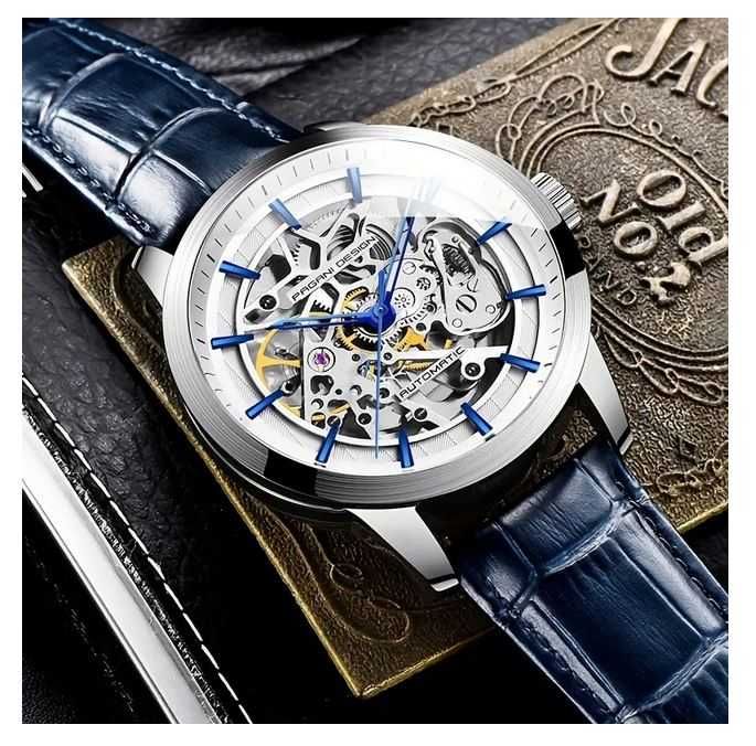 ZEGAREK PAGANI DESIGN PD-1638 BL skeleton automatic 3ATM gw24 + box