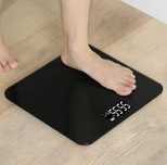 Waga łazienkowa czarna szklana 180 cm