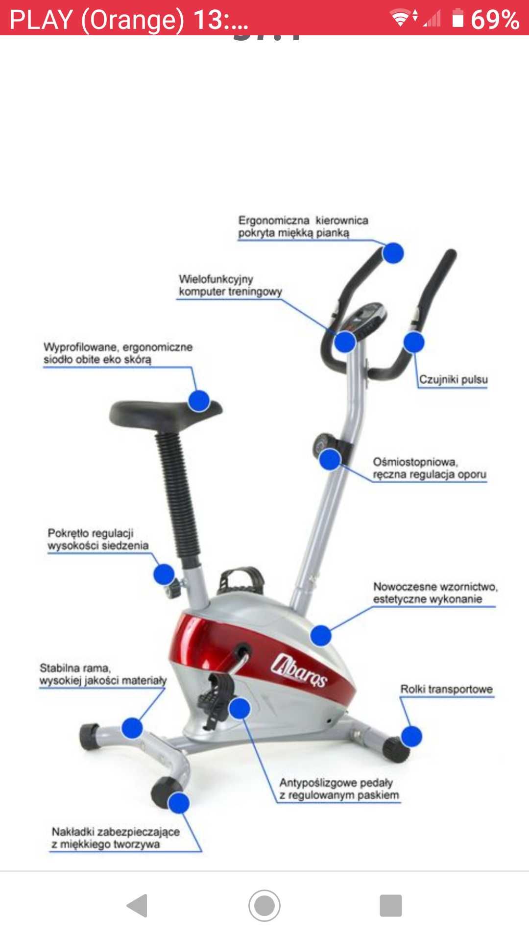 Rower stacjonarny