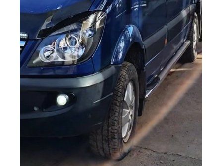 Бічний поріг підніжка (труби сталь, 2 шт) Mercedes Sprinter 906