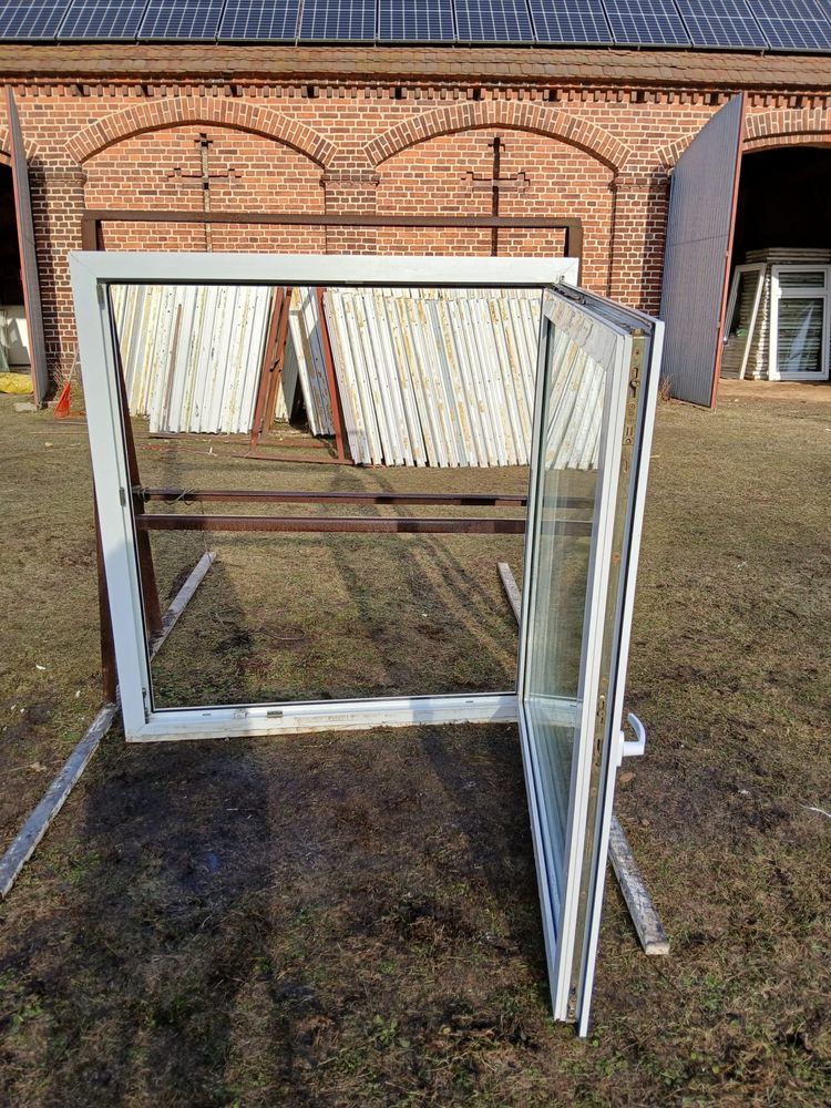 Okna 129X140 pcv okno plastikowe białe używane DOWÓZ CAŁY KRAJ