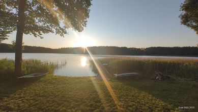 Domek nad wodną przystanią