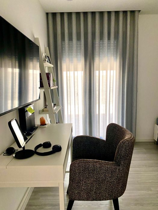 Cortinas com calha da onda