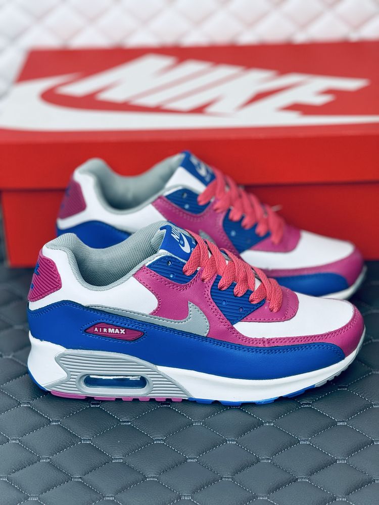 Женские кожаные кроссовки Nike air max 90 кожа