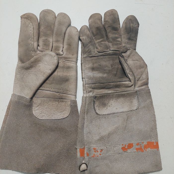 Рукавиці шкіряні робочі вогнетривкі пожежні рятувальника