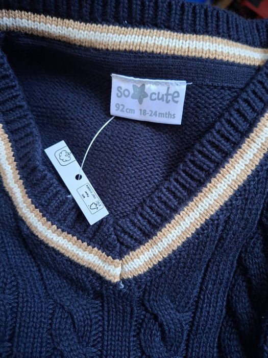 Koszula i kamizelka chłopięca r. 98