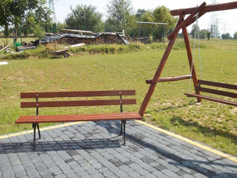 Ławka ogrodowa drewniana - szer.180cm, nowa, ławki