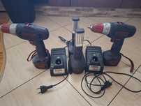 Zestaw Sparky 2xWkętarka, 2xLatarka, 2xŁadowarka, 4xBateria