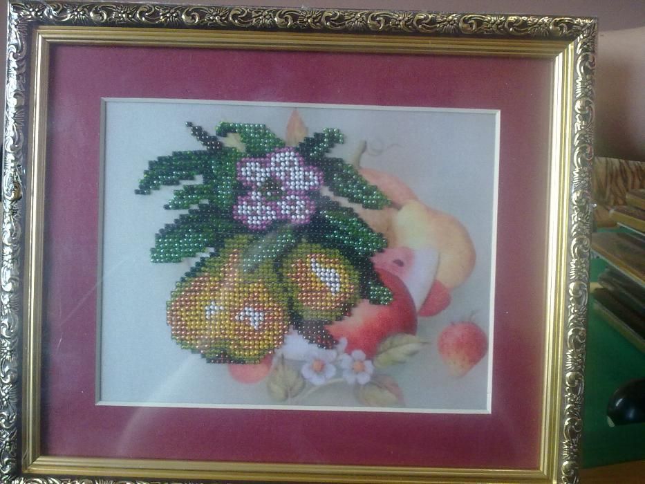 Комплект :4 картини бісером. Натюрморт .