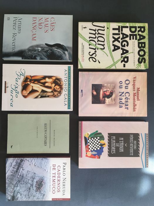 Juan Marsé/ Vázquez Montalbán/ Pérez-Reverte/ M. Machado/ Neruda