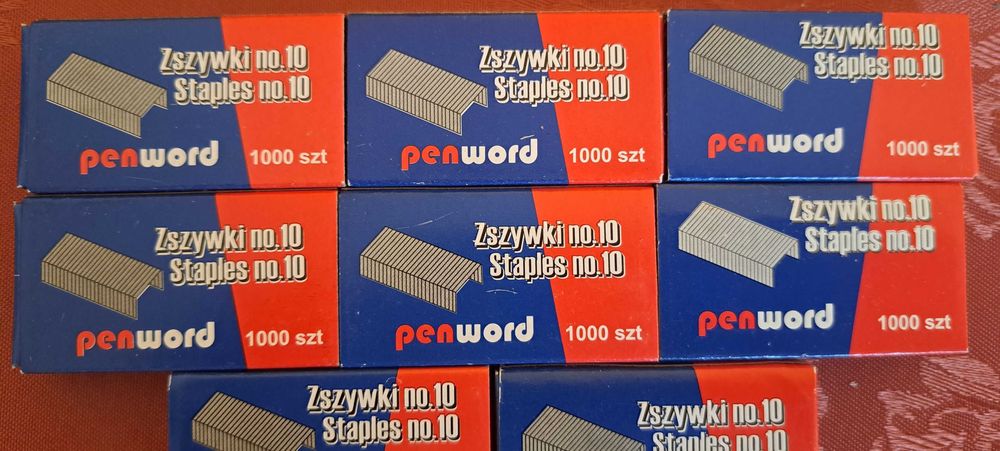 Zszywki małe nr 10 - 8 opakowań plus 1 op. gratis