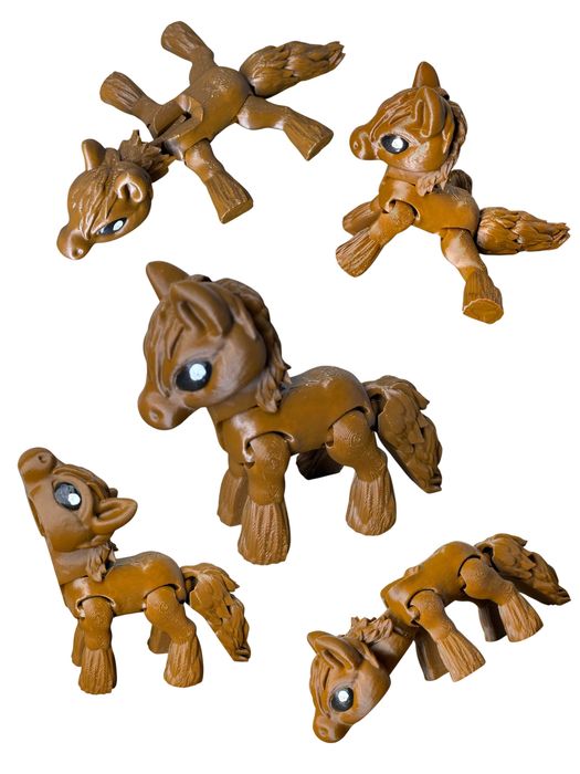 Konik 3D–unikalna ruchoma figurka, druk 3D, prezent, ręczne malowanie
