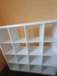 używany Regał IKEA KALLAX 147 cm x 147 cm x 39 cm biały