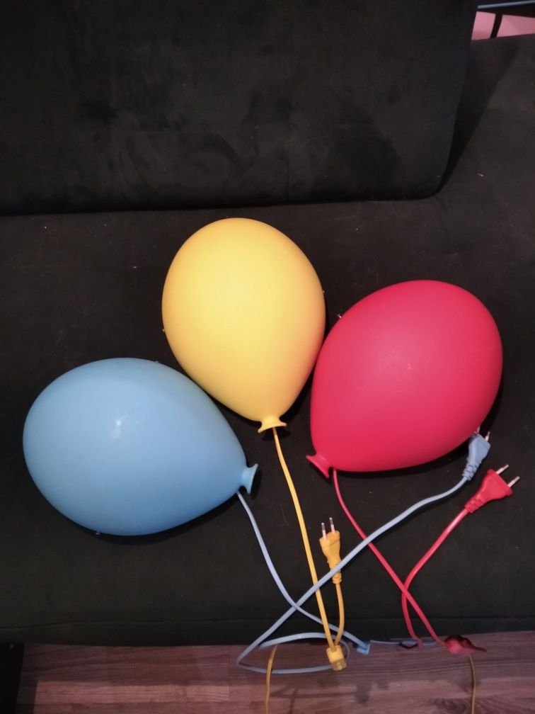 Lampki balony zestaw 3szt pokój dziecięcy