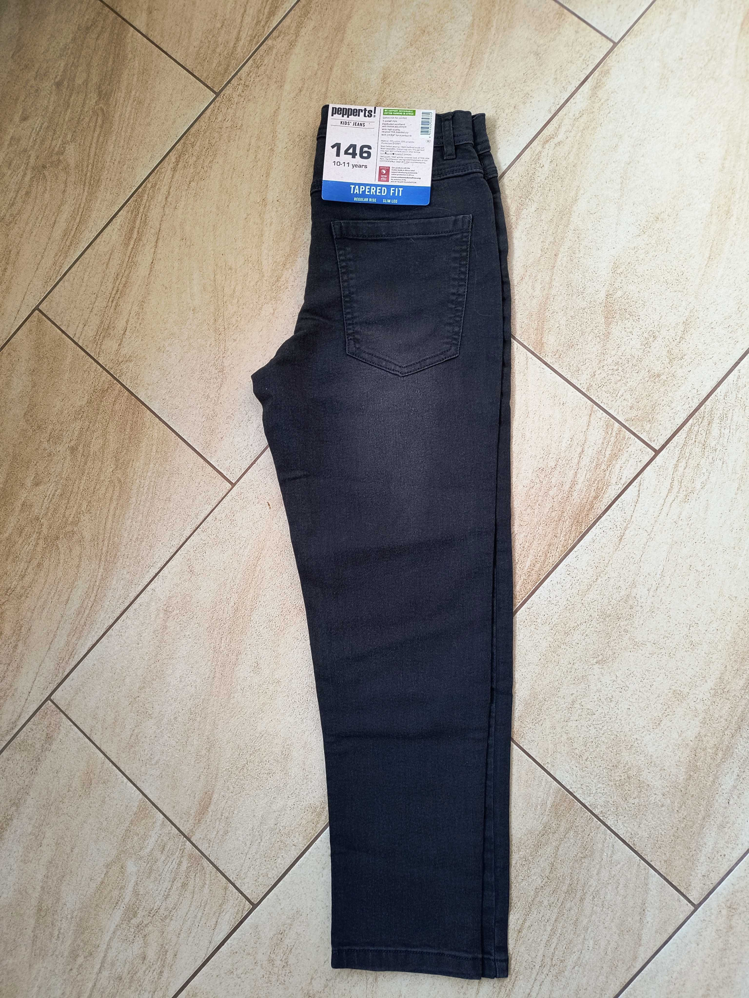 NOWE chłopięce spodnie jeans pepperts 146 cm