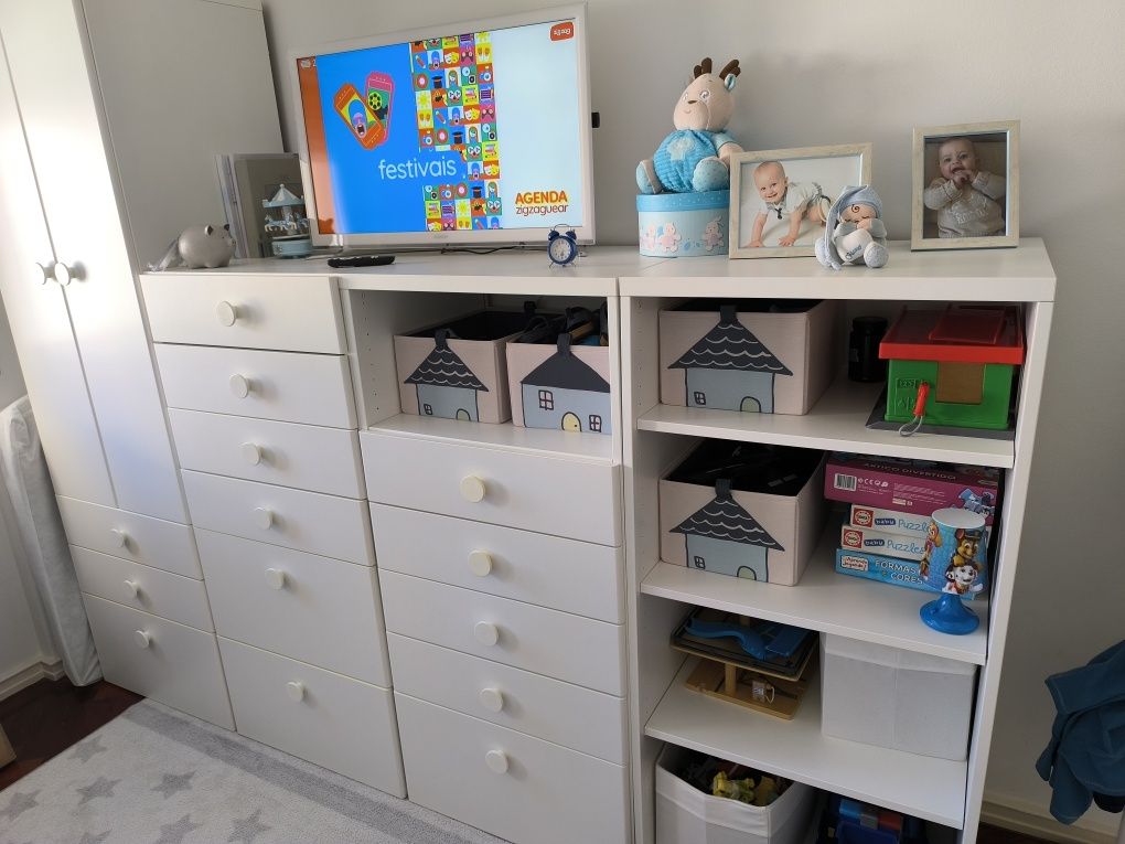 Conjunto de moveis Stuva/Smastad e cabide IKEA
