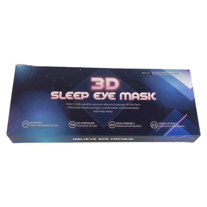 maska opaska na oczy do spania podróży 3d