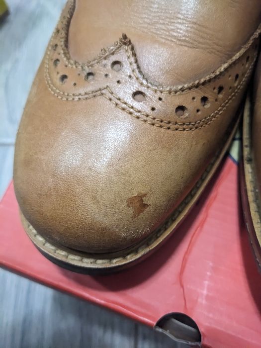 Броги туфлі чоловічі шкіряні мешти Transit в чудовому стані коричневі