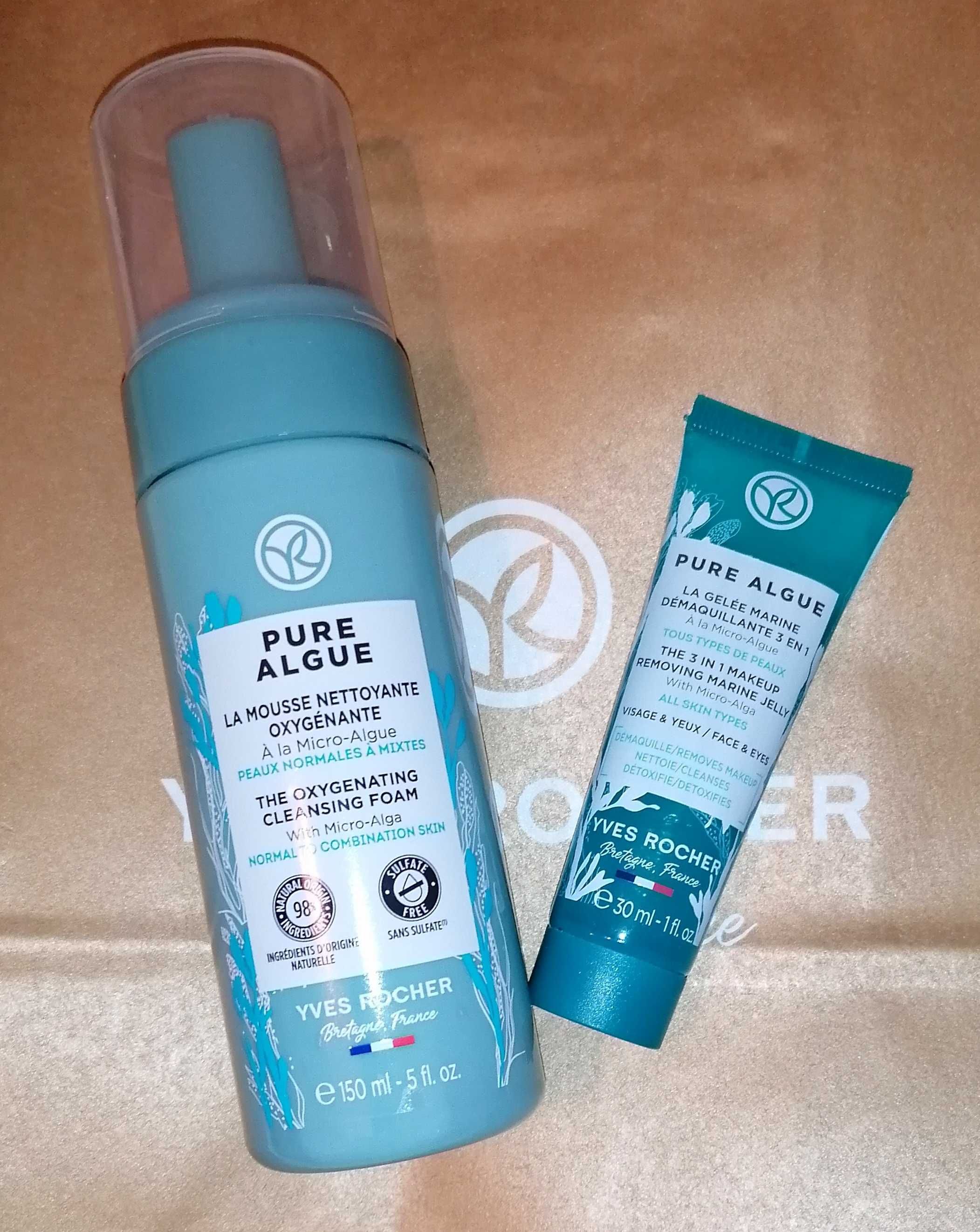 Набор Пена Кислород Желе-Демакияж 30мл Ив Роше Yves Rocher Pure Algue