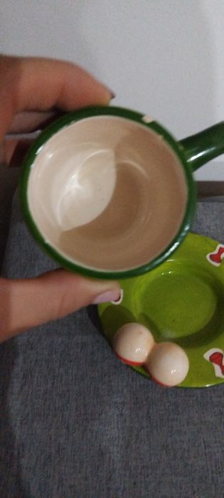 kubek na prezent dekoracja z talerzykiem walentynki