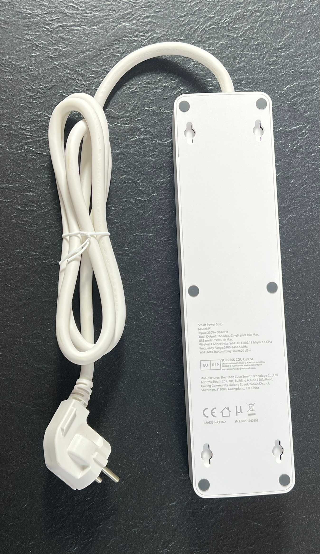Inteligentna listwa zasilająca GHome z 3 gniazdami AC i 3 portami USB