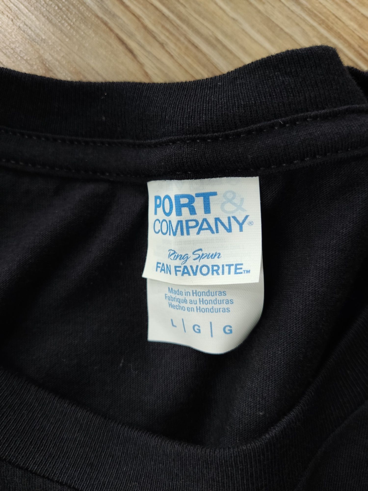 Koszulka t-shirt uniseks rozmiar L czarna z nadrukiem