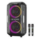 Głośnik Bluetooth W-King T9 Pro 120W 2 Mikrofony Karaoke Nagrywanie