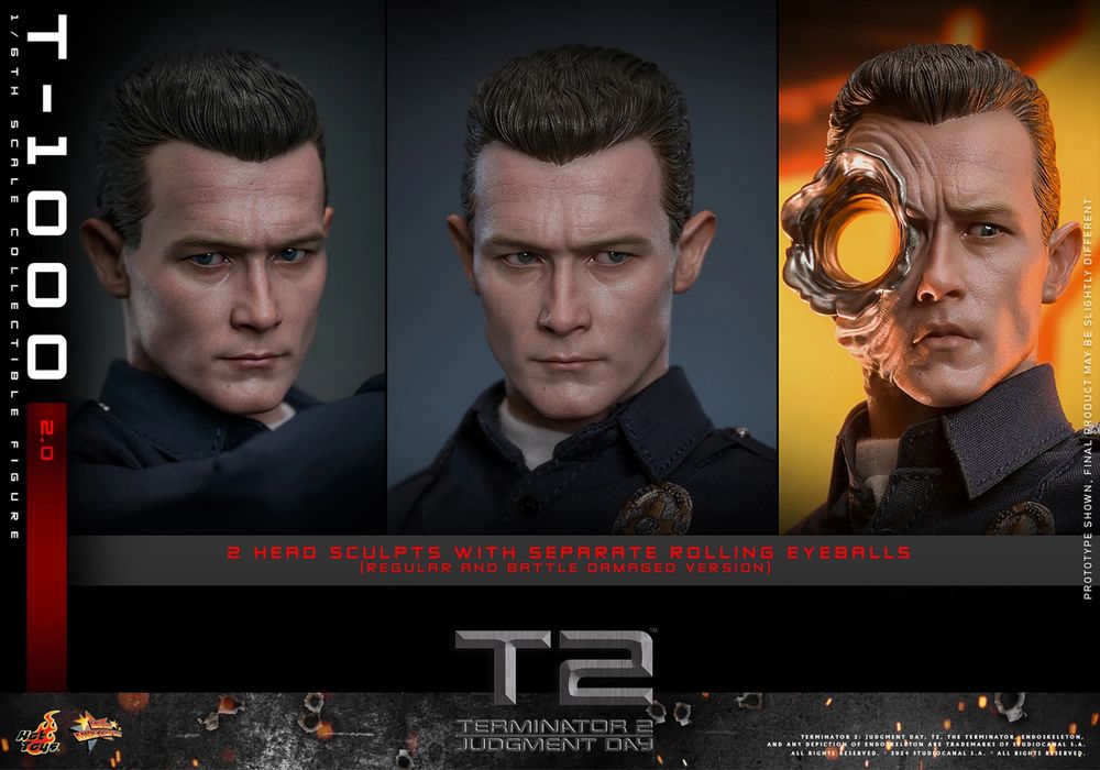 Фігурка 1/6 Hot Toys MMS774 Terminator 2: Judgment Day T-1000 (2.0)