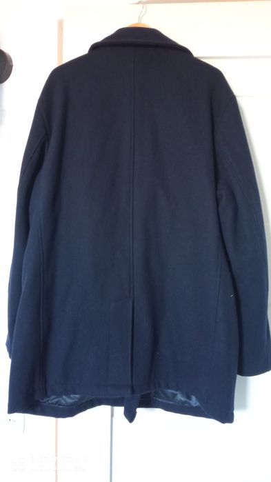 Krótki płaszcz jesienny zimowy wełniany męski bosmanka xl