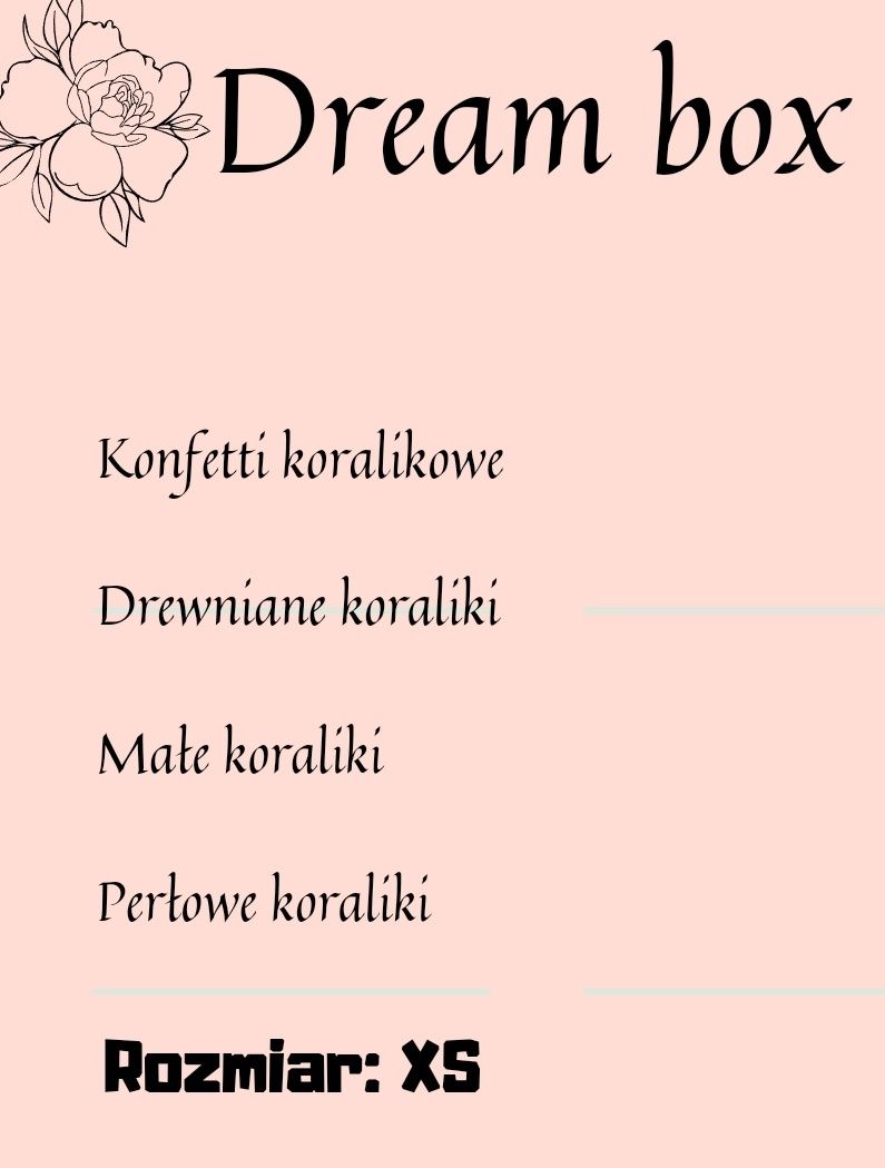 Dream box rozmiar: XS