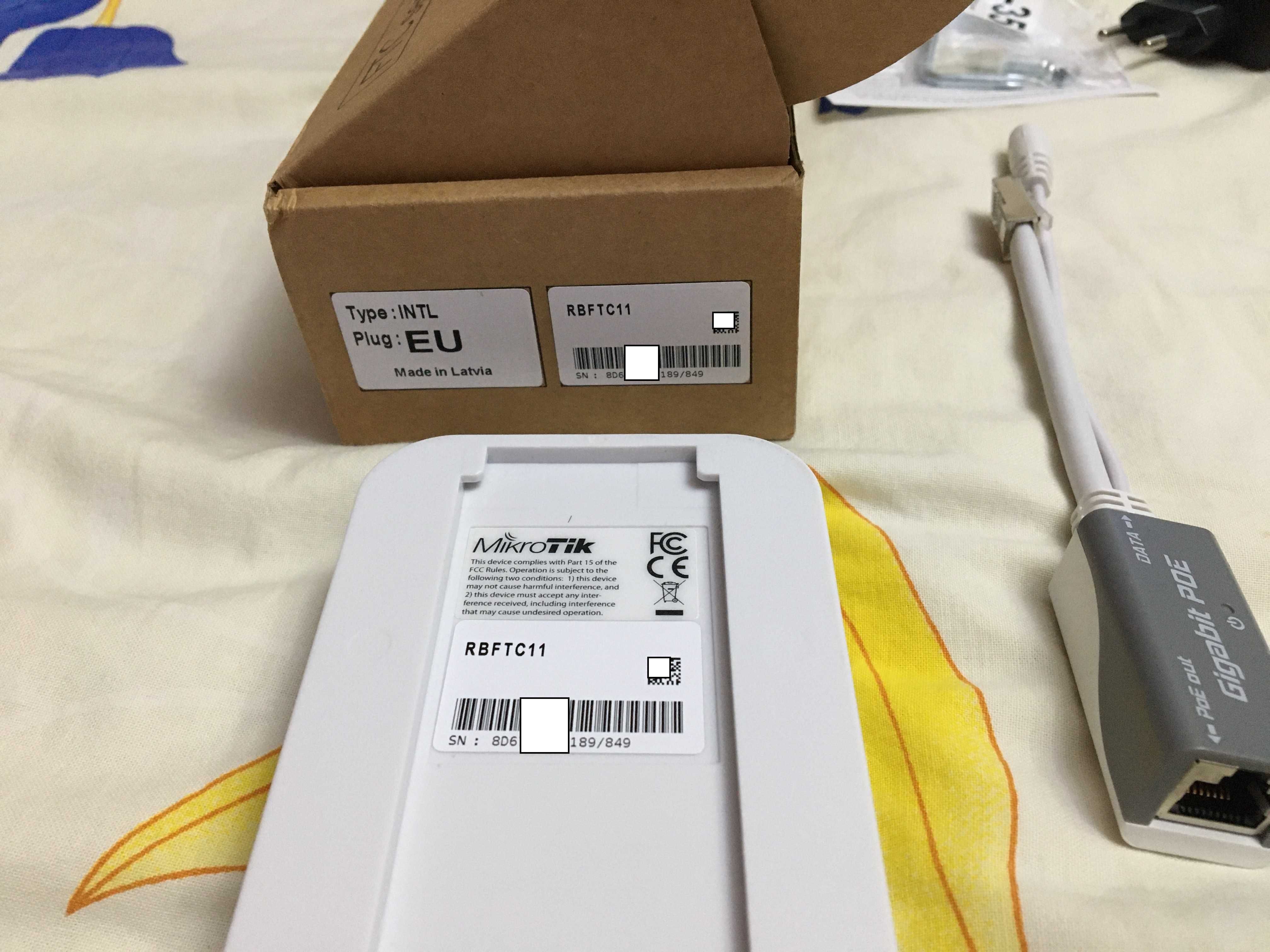 Медіаконвертер MikroTik RBFTC11 + SFP модуль + Cat. 5E SFTP 2m