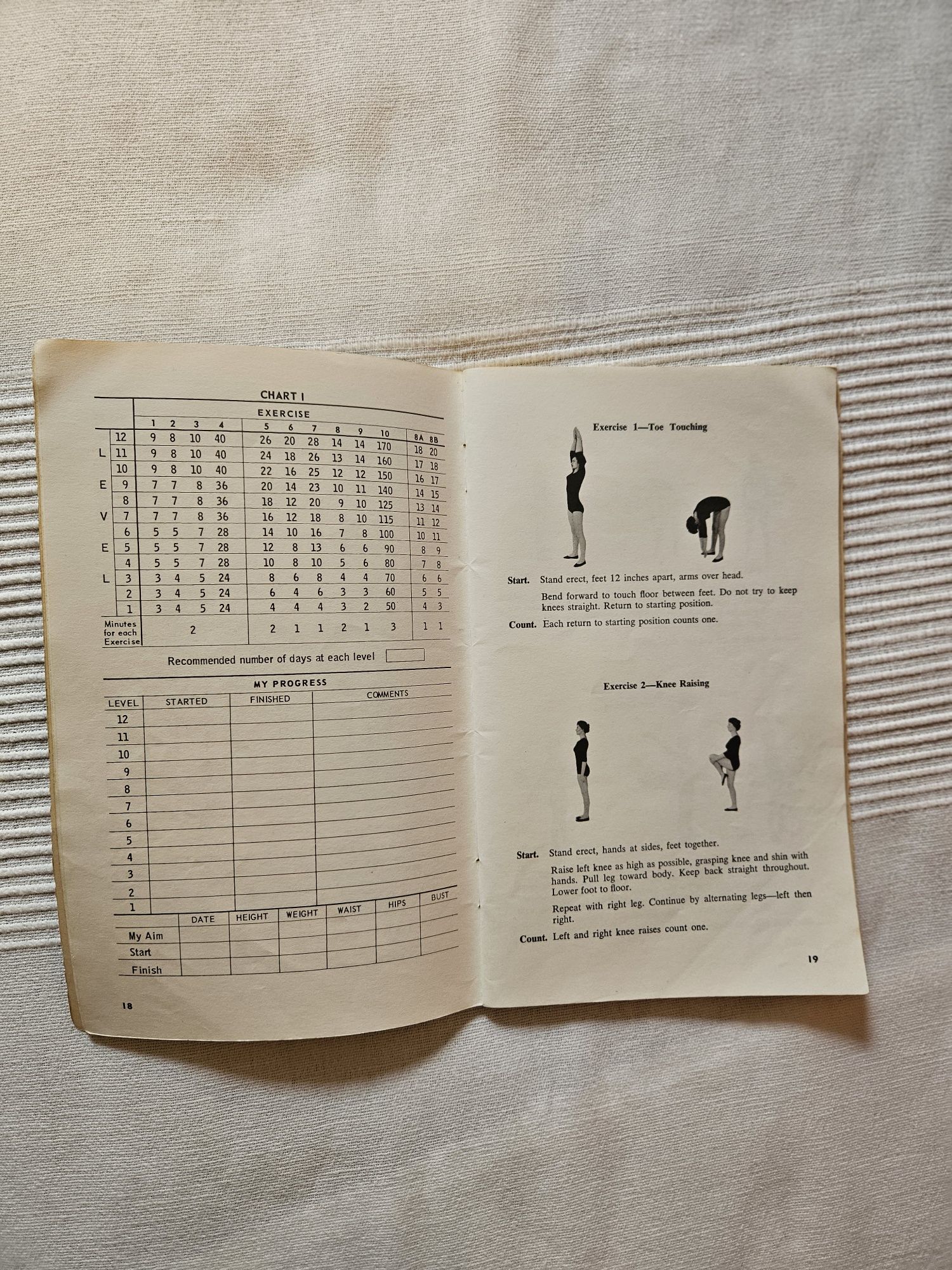 Livro de exercícios físicos