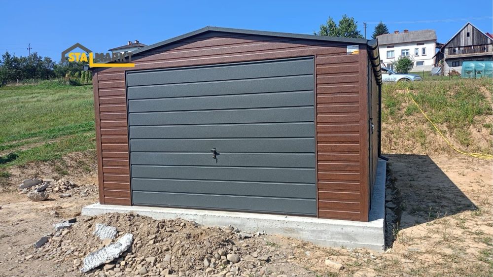 Nowoczesny garaż 4x6 m grafit mat – solidny montaż! Nowy Targ